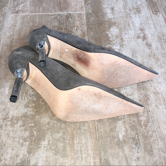 Steven by Steve Madden Gray Suede Heels Size 8.5M - Picture 8 of 8